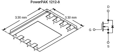 SiS426DN, N-Channel 20-V (D-S) MOSFET