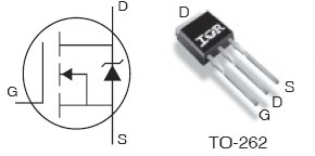IRFSL4615PbF, 150V Single N-Channel HEXFET Power MOSFET in a TO-262 package