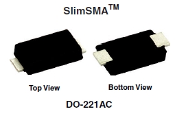 SMA6F5.0A, Ограничительный диод (TVS, супрессор) TRANSZORB® в корпусе для поверхностного монтажа