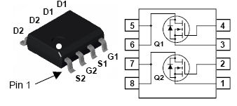 FDS6910, Dual N-Channel Logic Level PowerTrench MOSFET