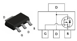 FDT3612, 100V N-Channel PowerTrench MOSFET