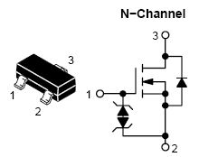 NTR4003N, Small Signal MOSFET 30 V, 0.56 A, Single N?Channel, SOT?23