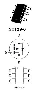 ZVP4525E6, 250V P-CHANNEL ENHANCEMENT MODE MOSFET