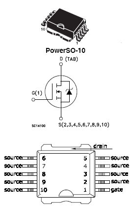 STV270N4F3, N-channel 40 V, 1.25 m?, 270 A, PowerSO-10 STripFET™ Power MOSFET