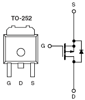 SUD08P06-155L, P-Channel 60-V (D-S) 175°C MOSFET