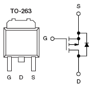 SUM90P10-19L, P-Channel 100-V (D-S) MOSFET