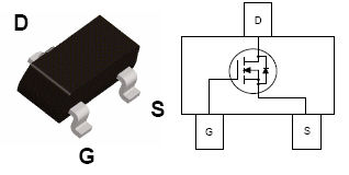 NDS351AN, N-Channel, Logic Level, PowerTrench MOSFET