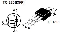 IXFP3N80, N-канальный силовой MOSFET транзистор со встроенным быстрым диодом (HiPerFET)