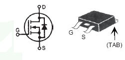 IXTA110N055P, Стандартный N-канальный силовой MOSFET
