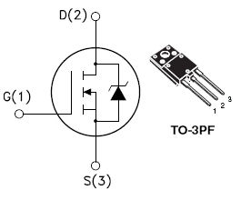 STFW3N150, N-channel 1500 V - 6 ? - 2.5 A - PowerMESH™ Power MOSFET TO-3PF