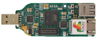 USB-A9260-C02, Встраиваемый компьютер в форм-факторе USB привода на базе микроконтроллера AT91SAM9260 180МГц, 256МБайт NAND Flash, 64Мбайт SDRAM, 64Кбит SPI EEPROM