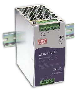 WDR-240-24, Источники  питания  для  монтажа  на  DIN-рейку мощностью 240 Вт с повышенным входным напряжением
